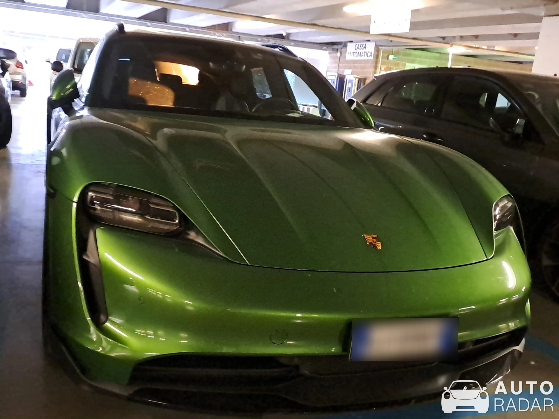 Porsche Taycan spotted in San Vincenzo, Italy
