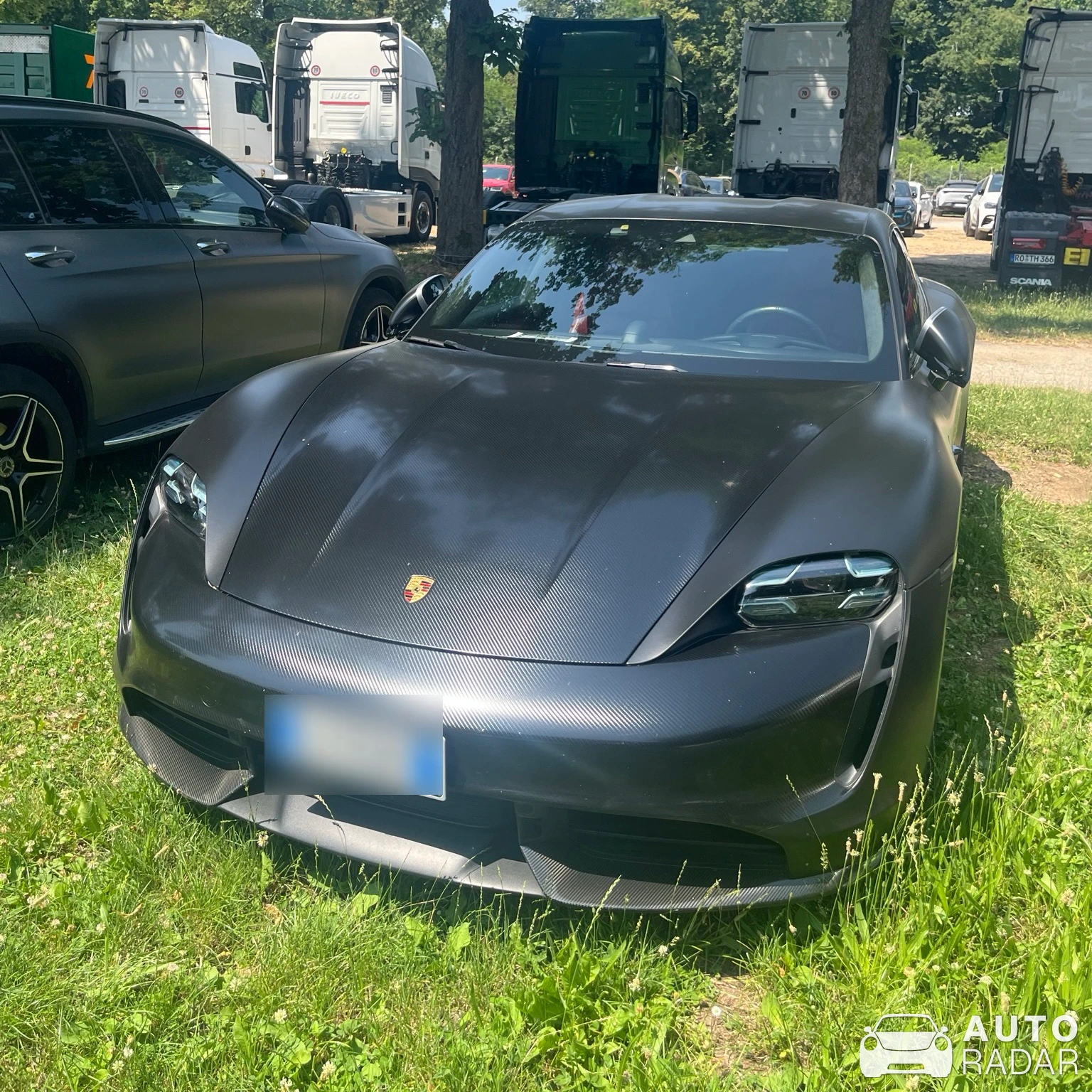 Porsche Taycan Turbo S spotted in Monza