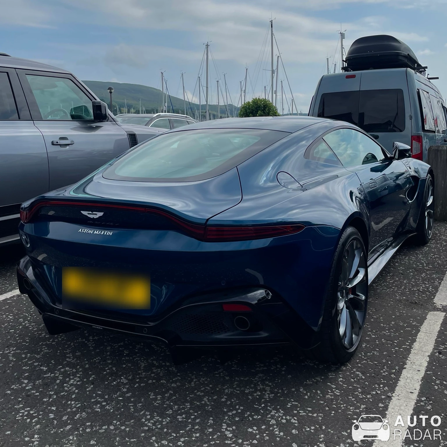 Aston Martin V8 Vantage spotted in Largs