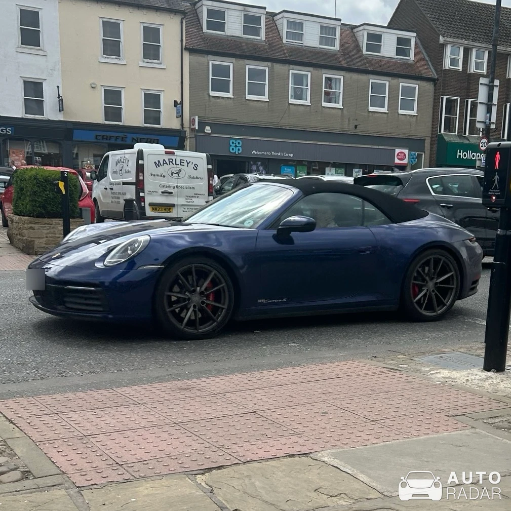Porsche 992 Carrera S Cabriolet MkI spotted in Thirsk