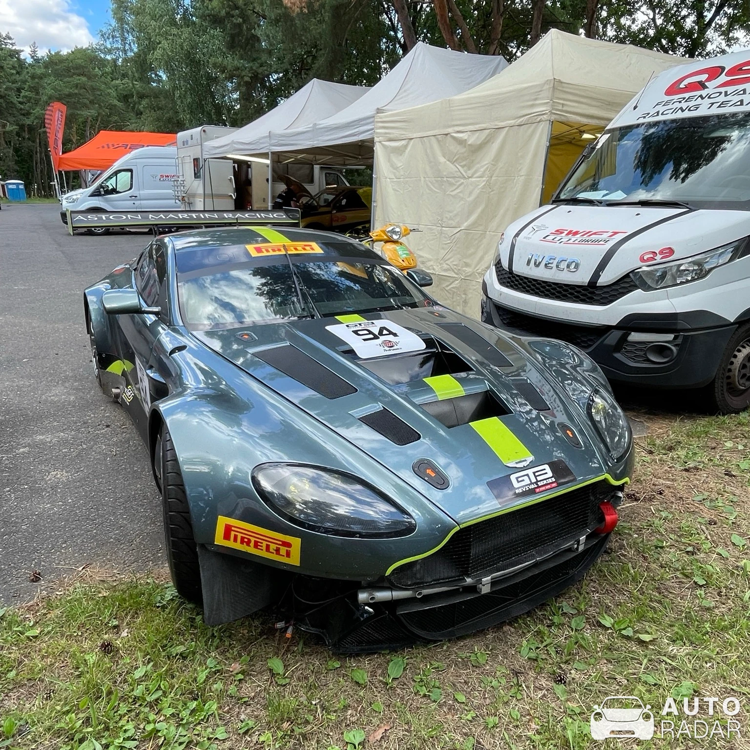 Aston Martin V12 Vantage GT3 spotted in Poznań