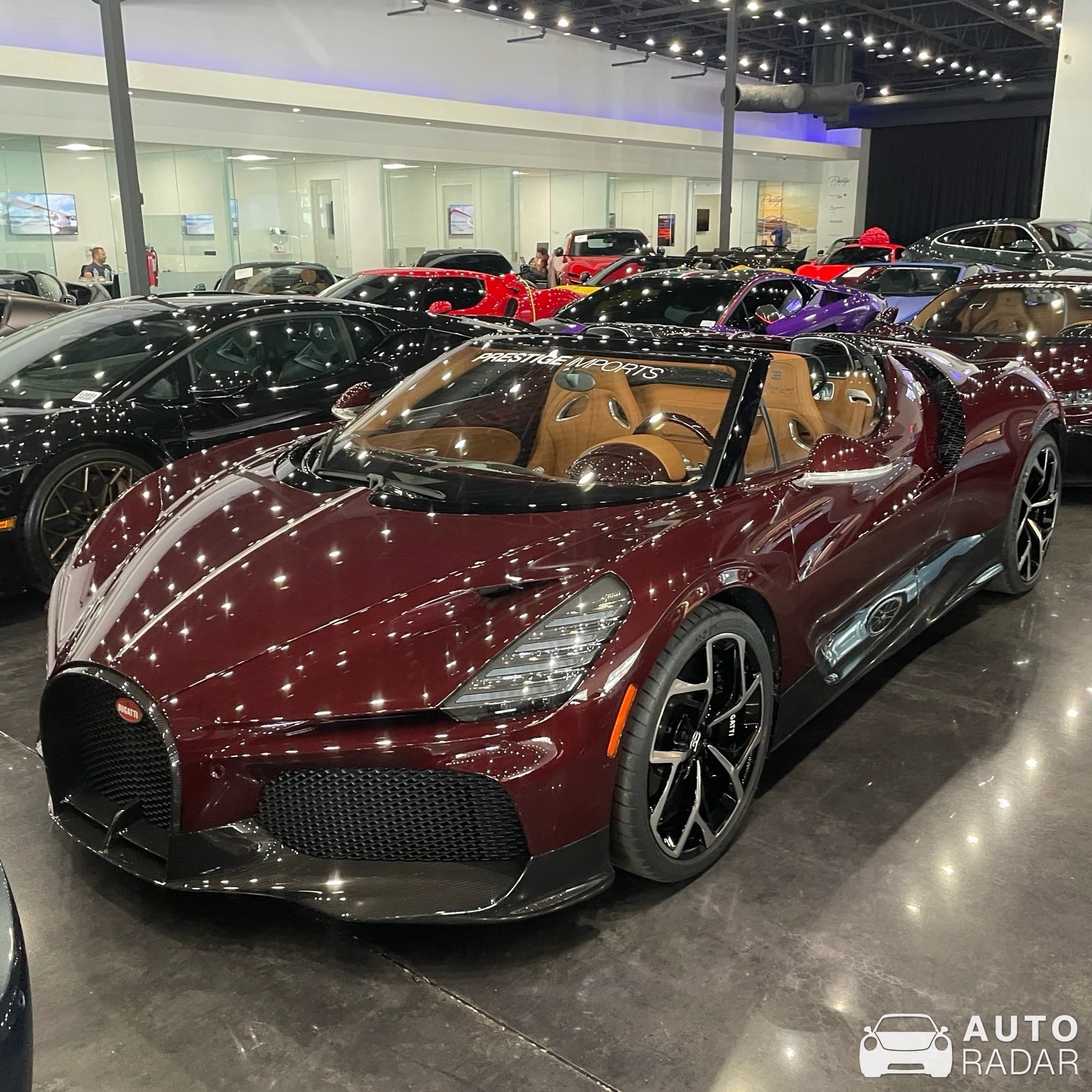 Bugatti W16 Mistral spotted in Miami