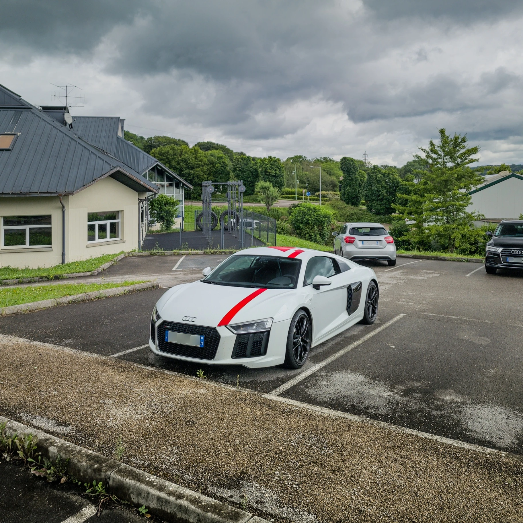 Audi R8 V10 spotted in École-Valentin, France
