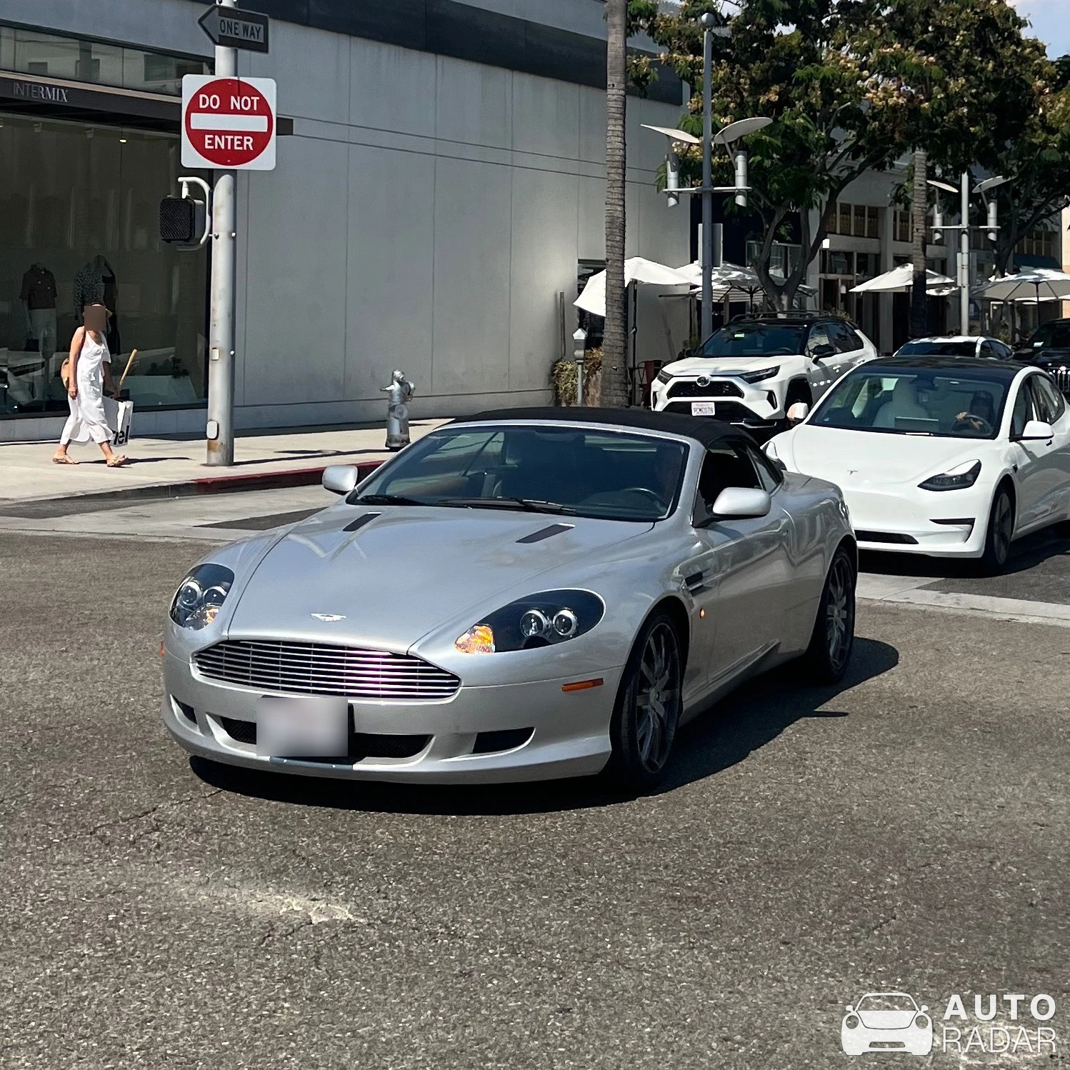 Aston Martin DB9 Volante spotted in Beverly Hills, United States