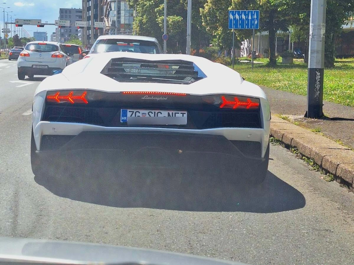 Lamborghini Aventador spotted in Zagreb, Hrvatska