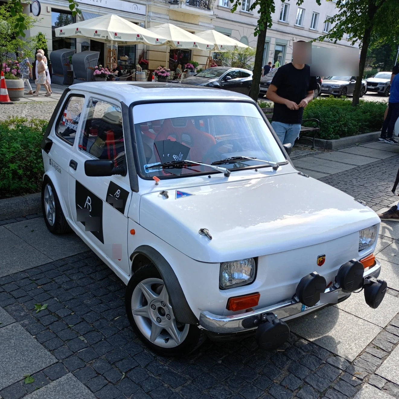 Fiat 126p rally spotted in Częstochowa, Polska