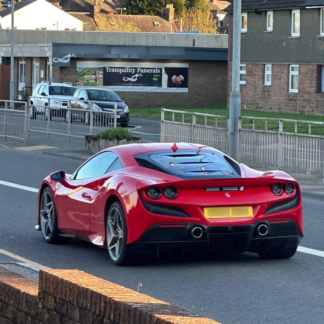 Ferrari F8 Tributo spotted in Dumfries, United Kingdom