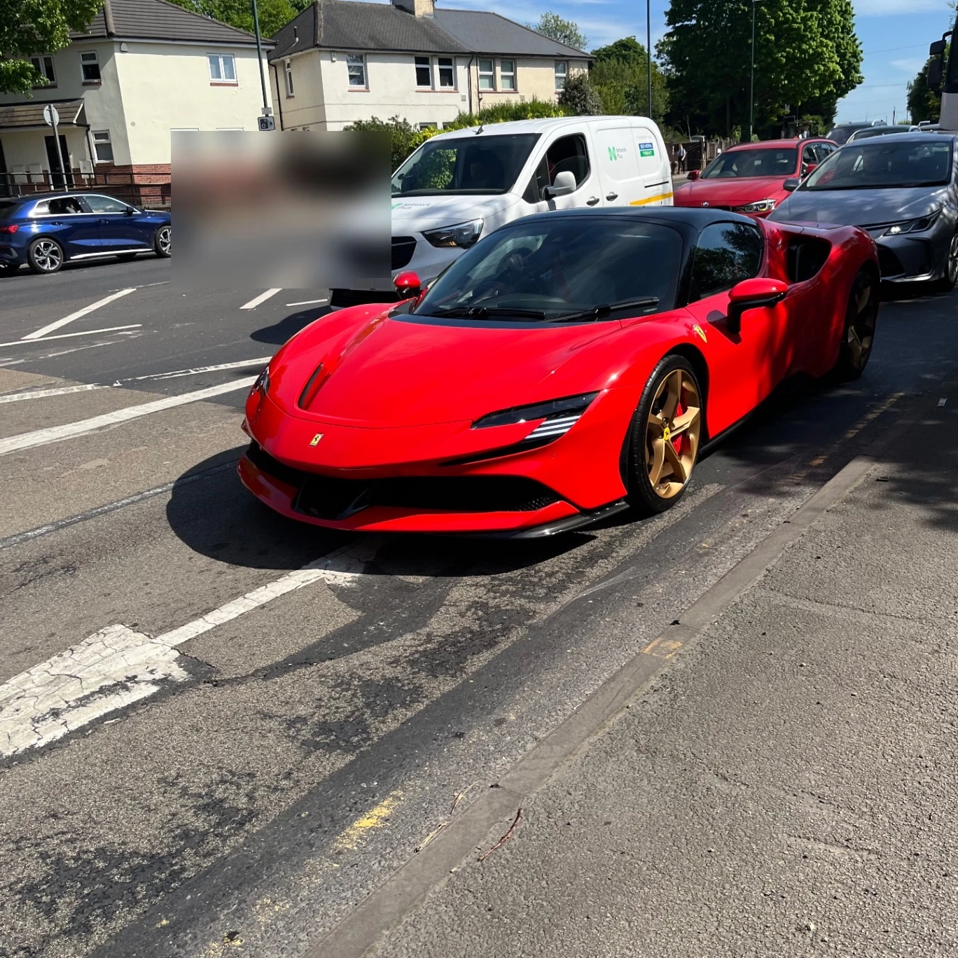 Ferrari SF90 Spider spotted in Basford, United Kingdom