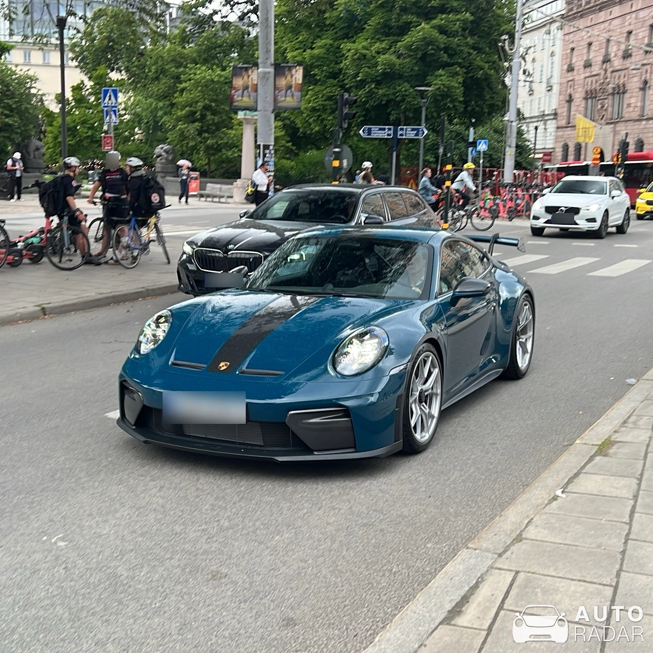 Porsche 992 GT3 MkII Weissach Package spotted in Stockholm