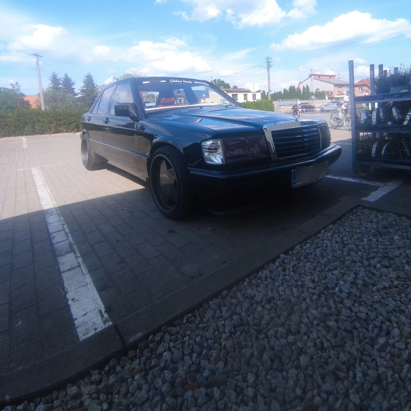 Mercedes 190e spotted in Bojanowo, Polska