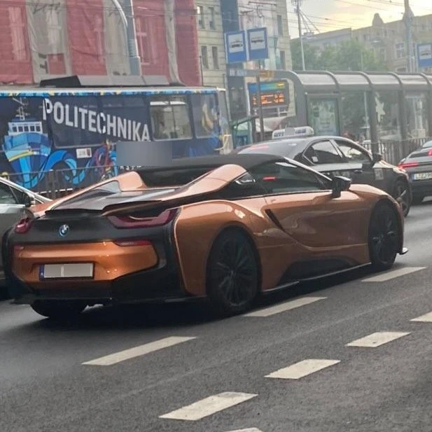 BMW i8 Roadster spotted in Szczecin, Poland