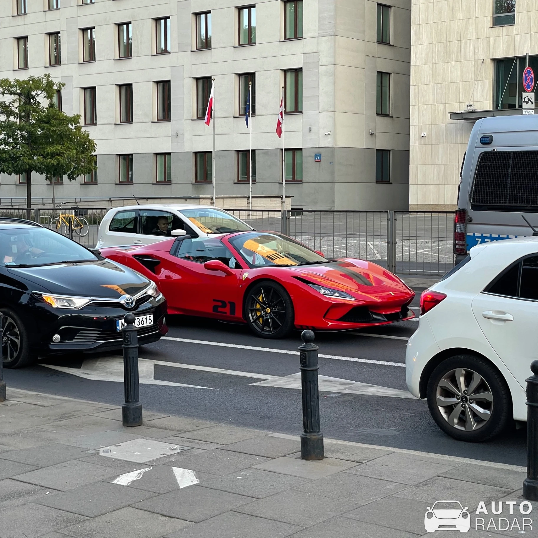 Ferrari F8 Spider spotted in Warszawa, Poland