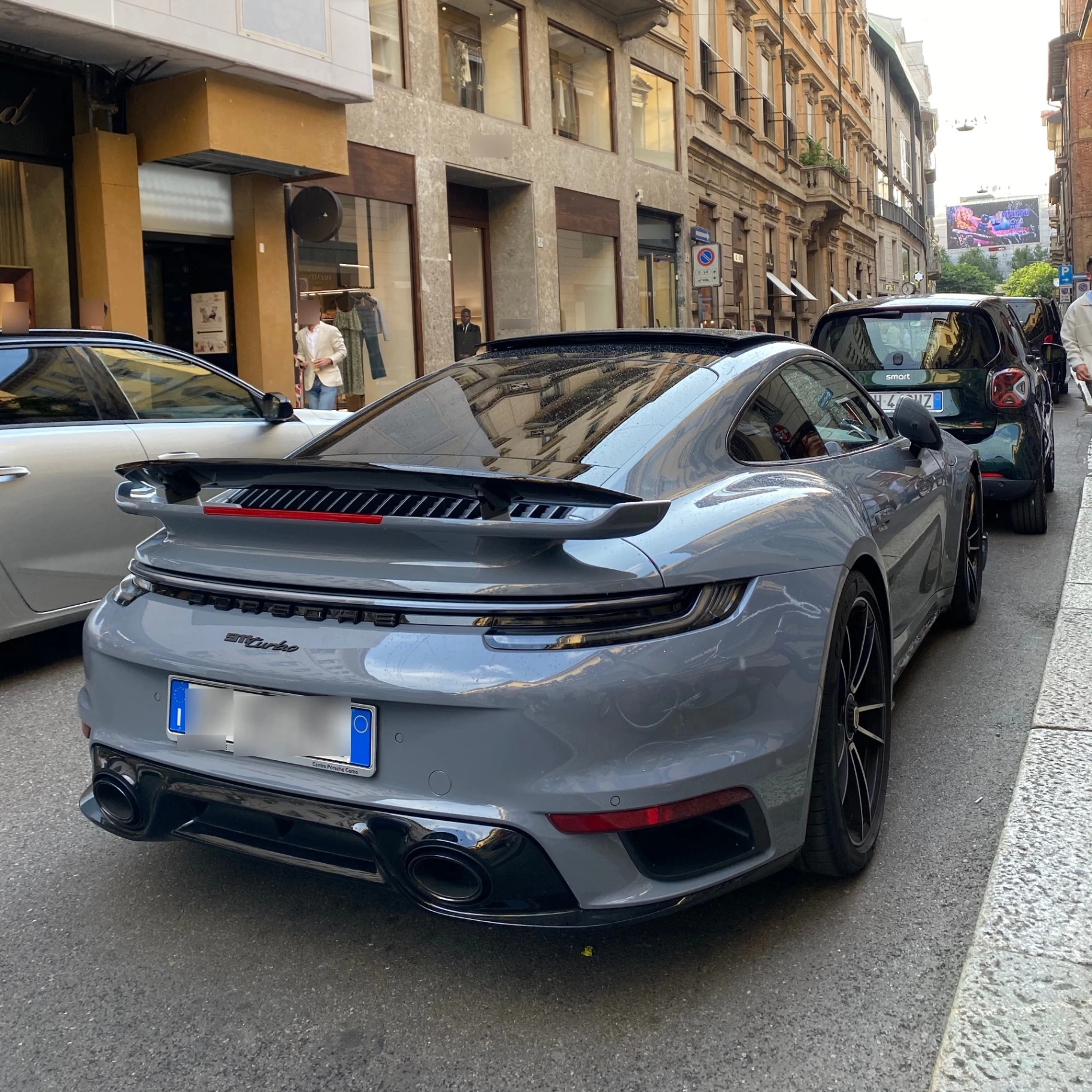 Porsche 992 Turbo spotted in Milano, Italy