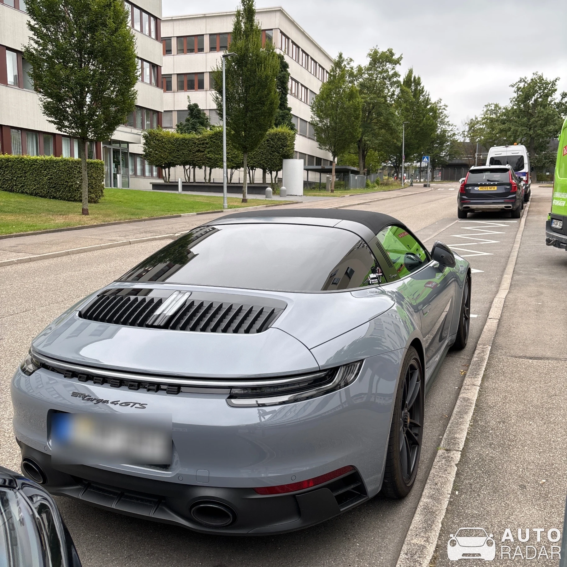 Porsche 992 Targa 4 GTS Cabriolet spotted in Stuttgart, Germany