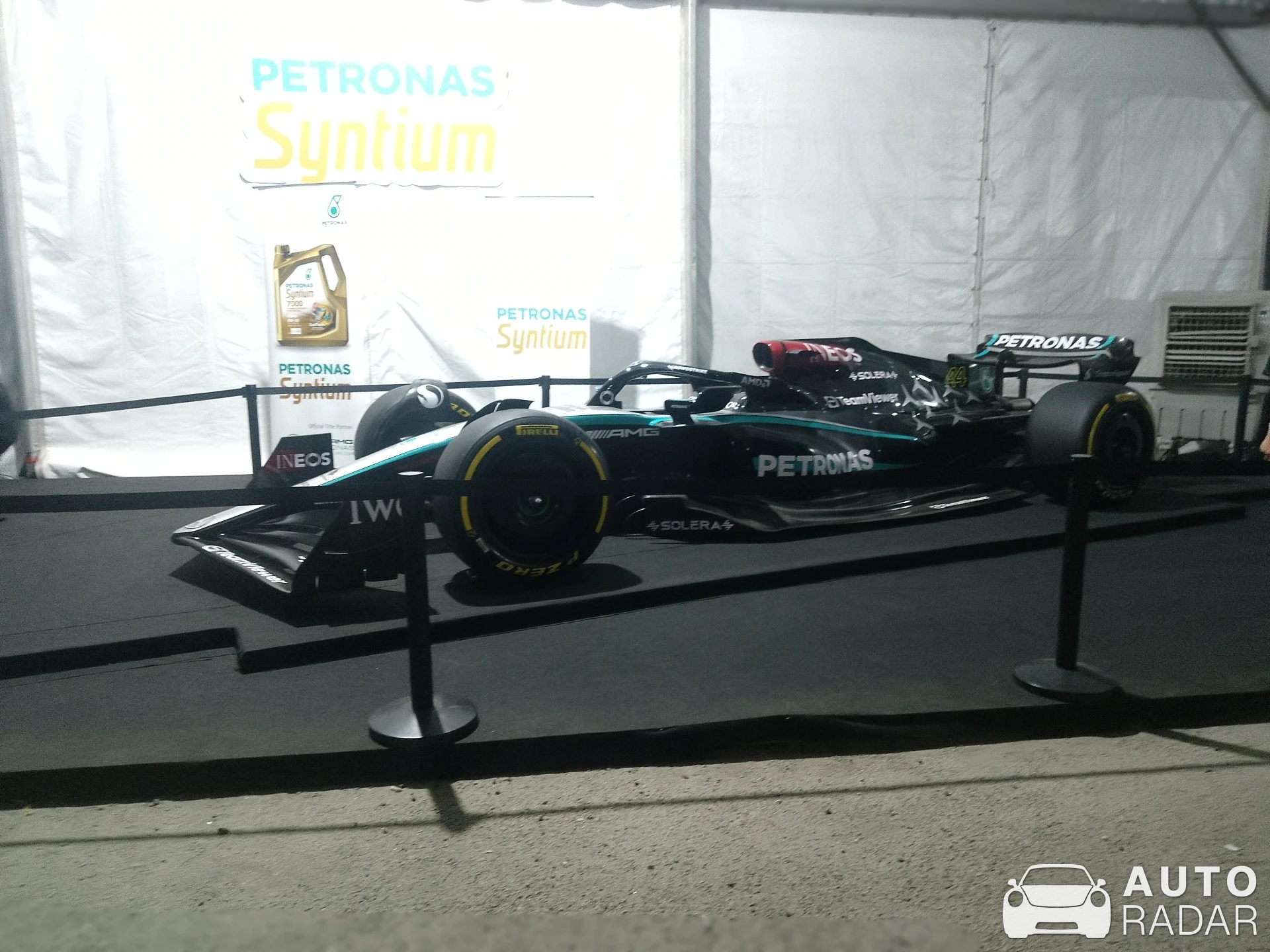 Mercedes-AMG F1 spotted in Simpang Ampat