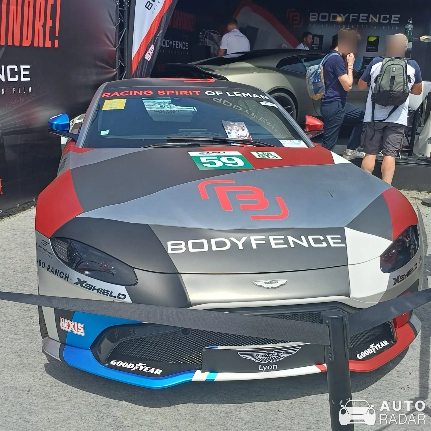 Aston Martin V8 Vantage GT3 spotted in Le Mans