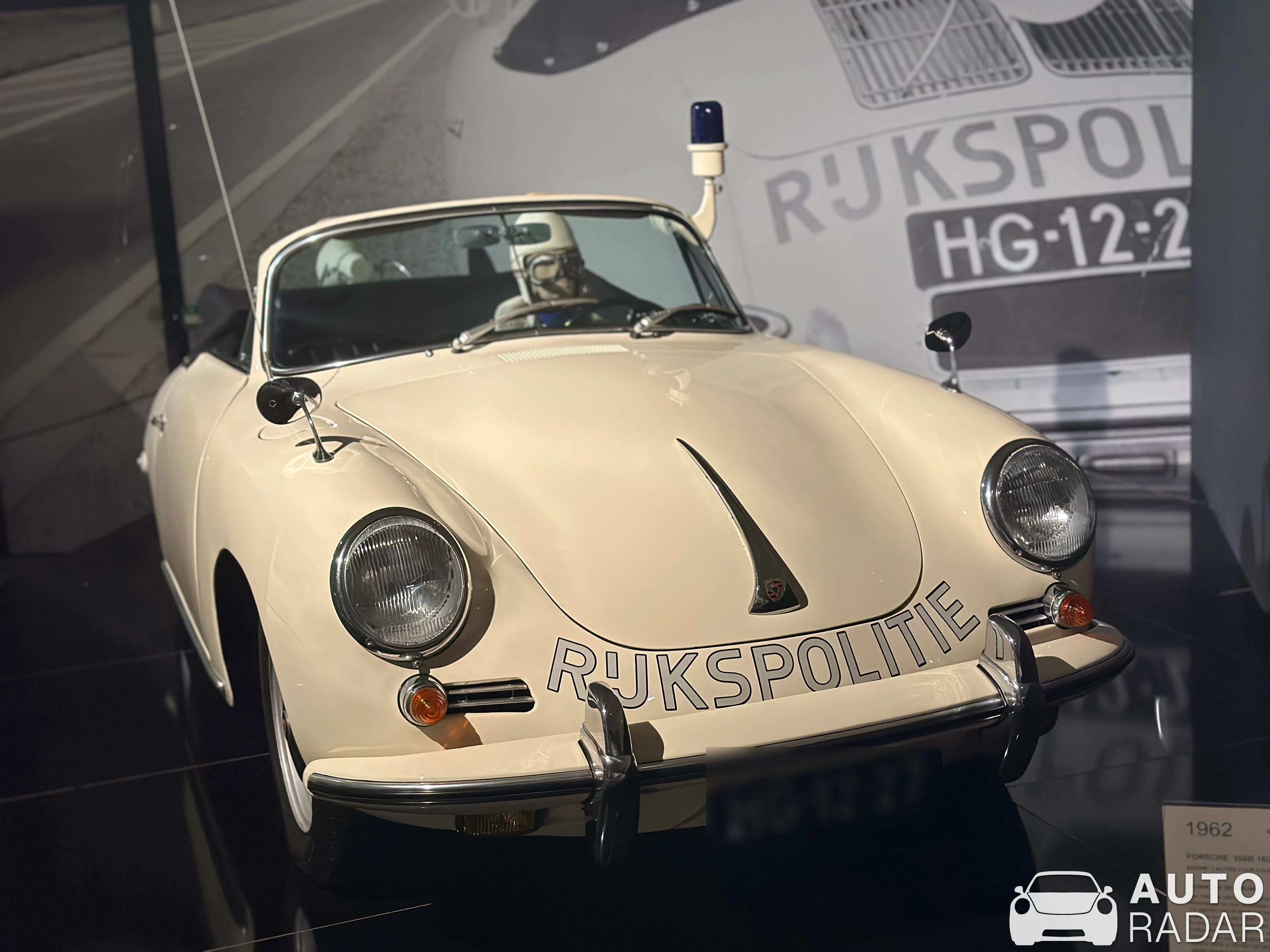 Porsche 356 C Cabriolet Polizei spotted in The Hague