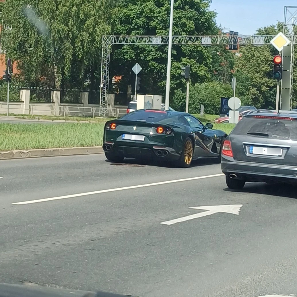 Ferrari 812 Superfast spotted in Rīga, Latvia