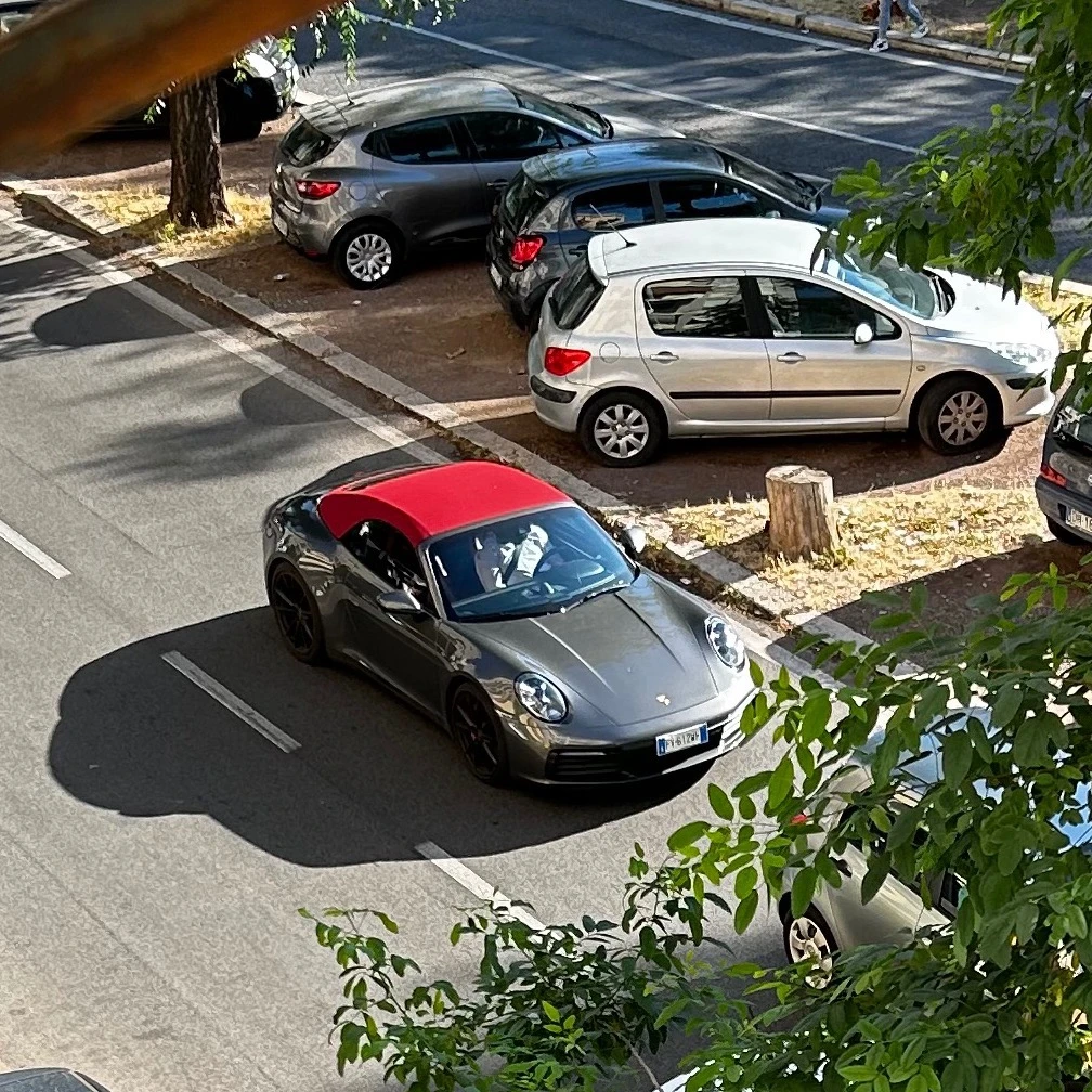 Porsche 992 Carrera S Cabriolet MkI spotted in Roma, Italy