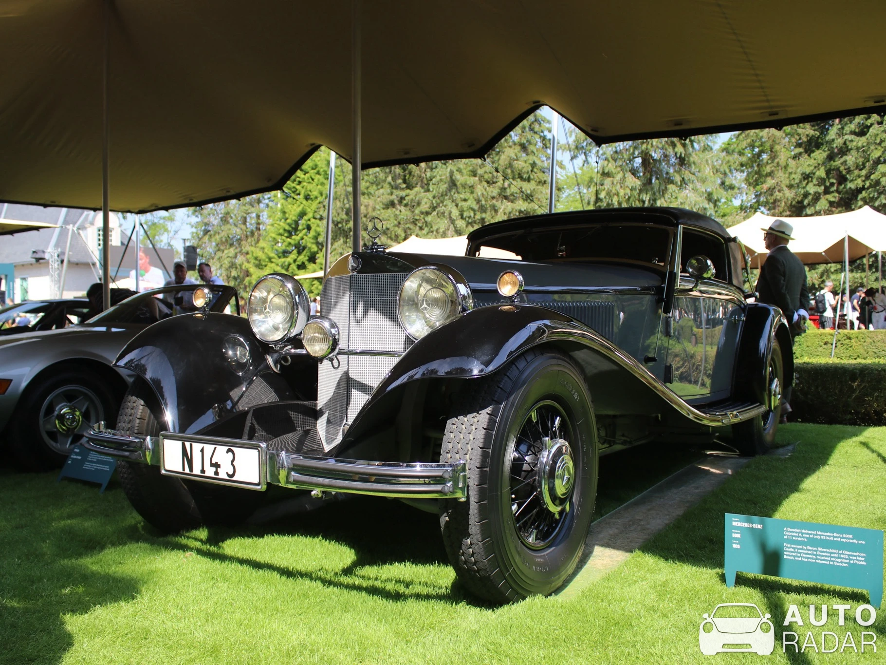 Mercedes-Benz 500K spotted in Båstad