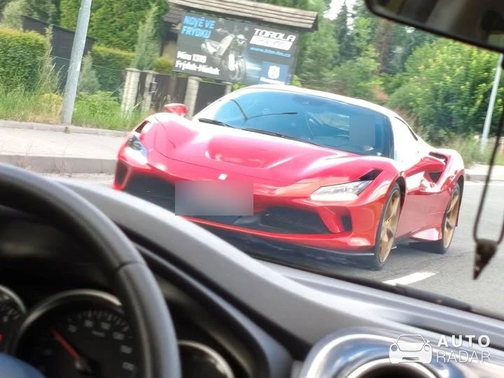 Ferrari F8 Tributo spotted in Čeladná
