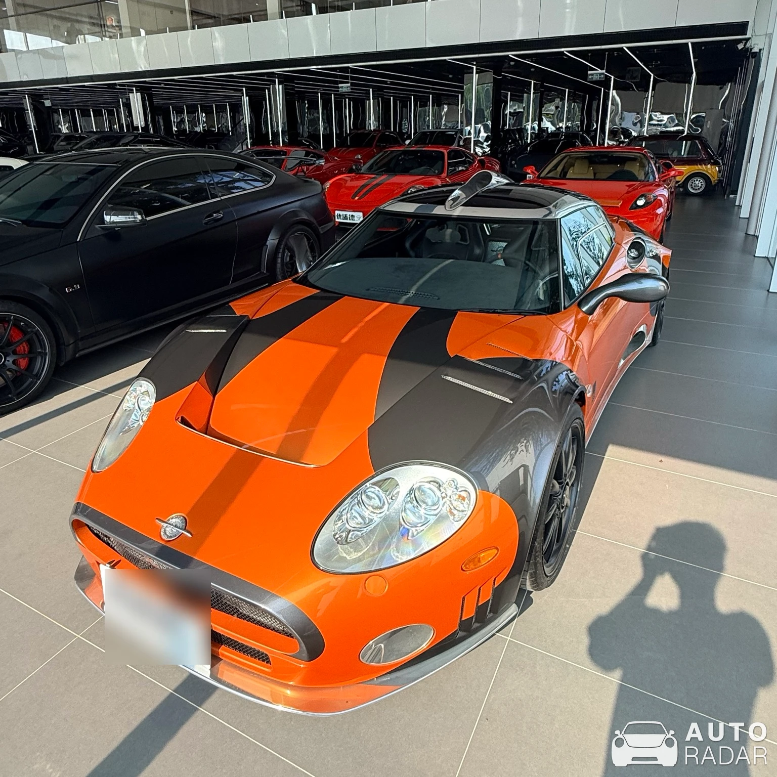 Spyker C8 spotted in Beijing