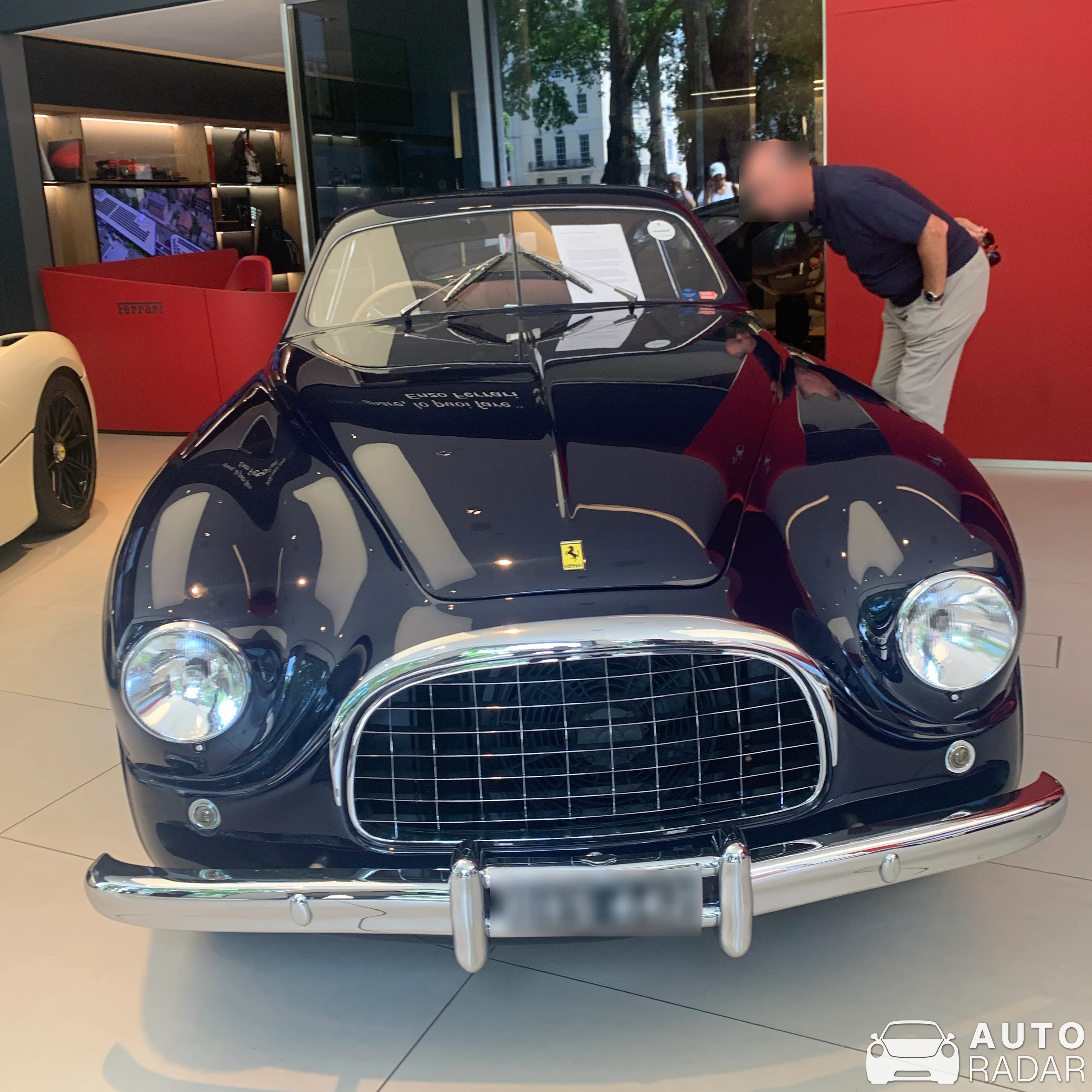 Ferrari 166 MM Inter Coupé Touring spotted in London