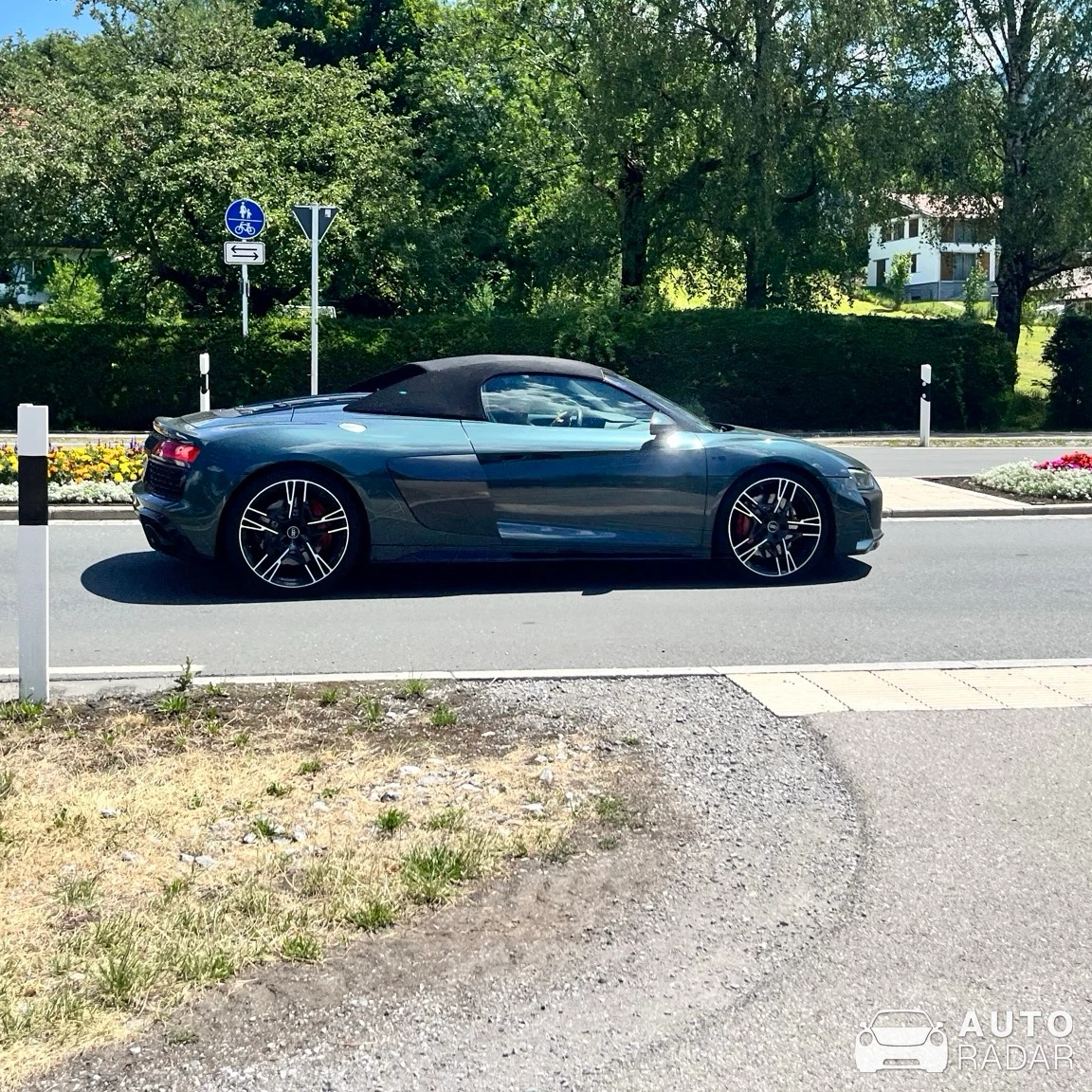 Audi R8 V10 Spyder spotted in Irschenberg