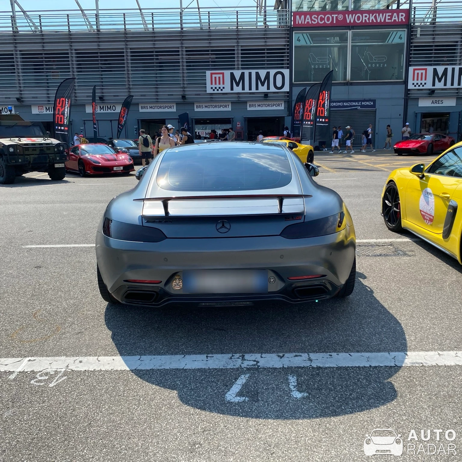 Mercedes-AMG GT C C190 spotted in Monza