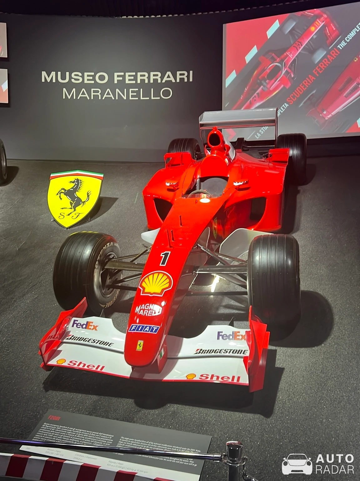 Ferrari F2001 spotted in Maranello