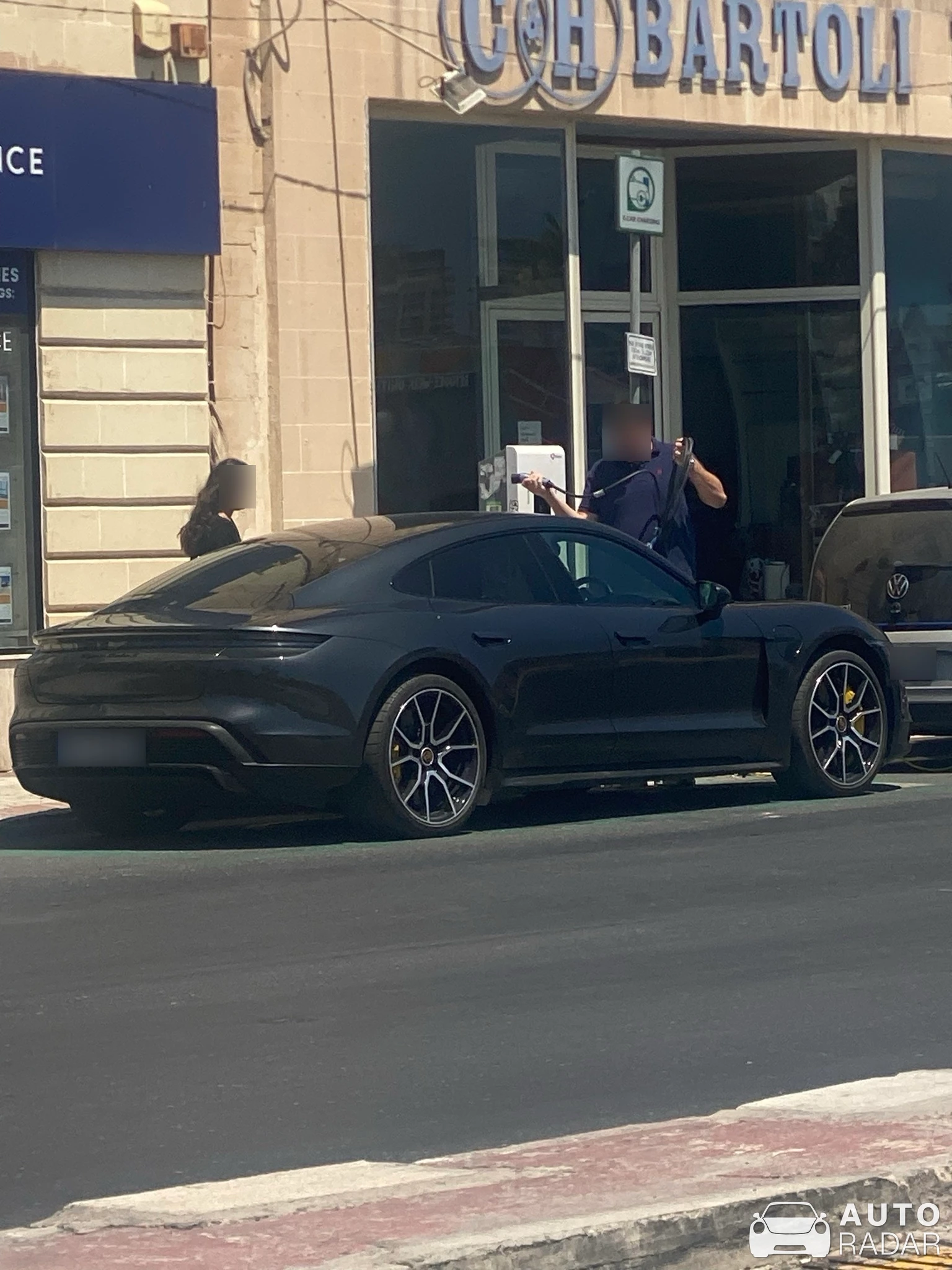 Porsche Taycan Turbo S spotted in Valletta