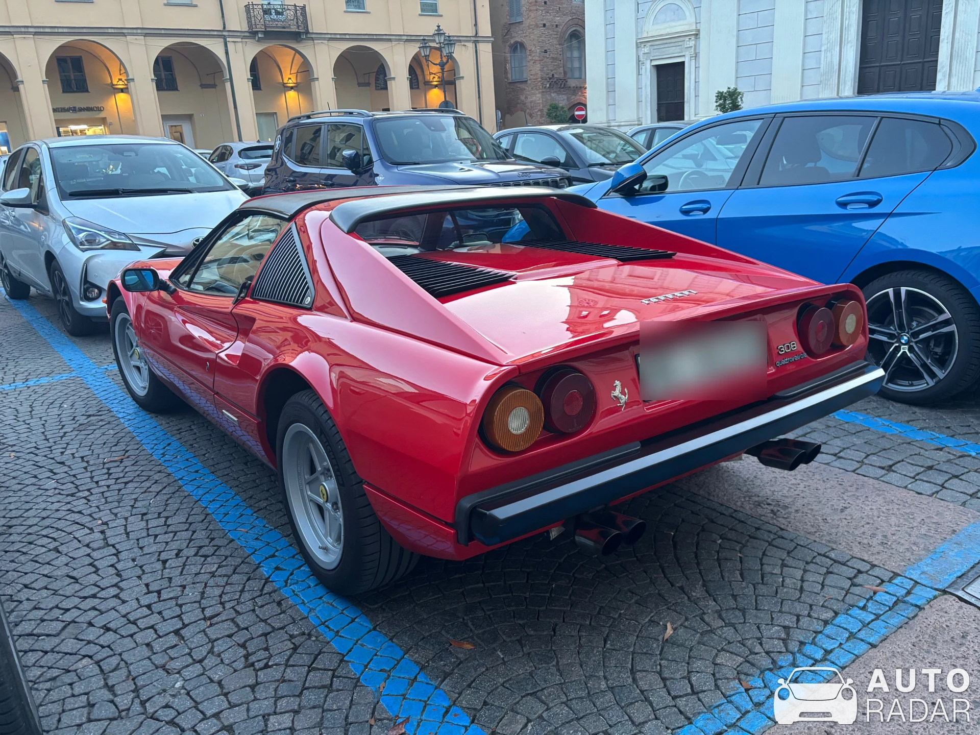 Ferrari 308 GTS Quattrovalvole spotted in Tortona
