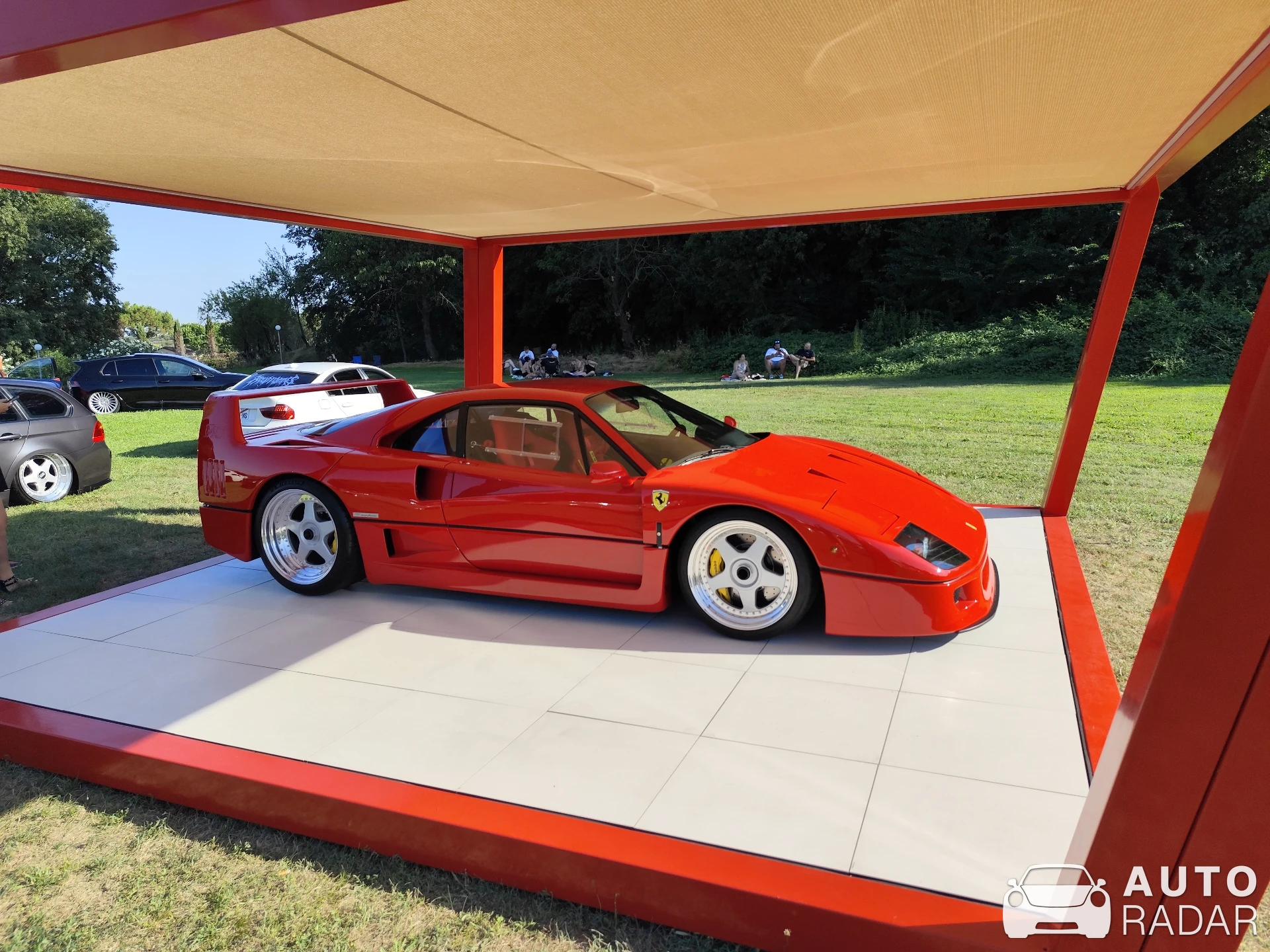 Ferrari F40 spotted in Monzambano