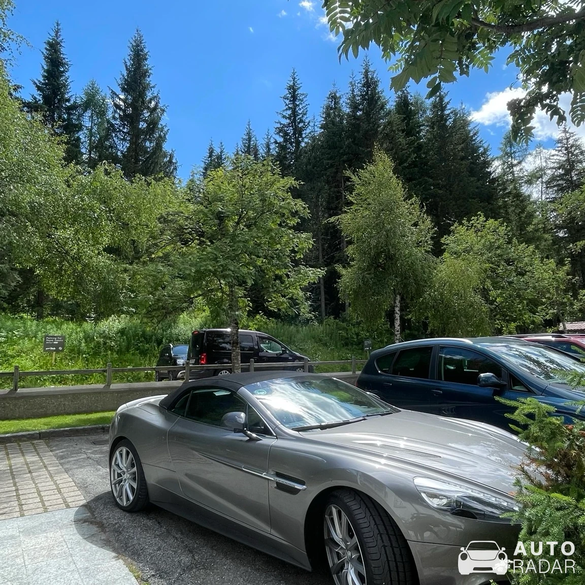 Aston Martin Virage spotted in Rasen-Antholz