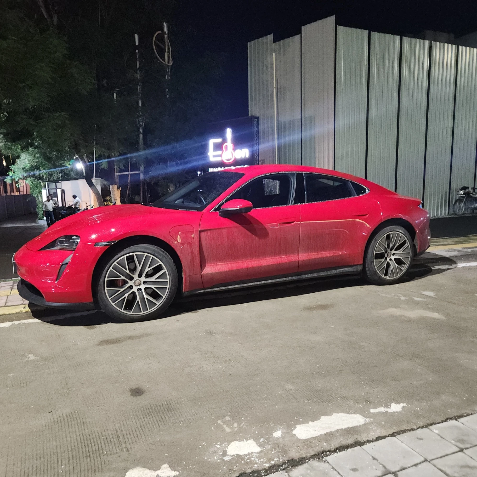 Porsche Taycan Turbo S spotted in Indore, India