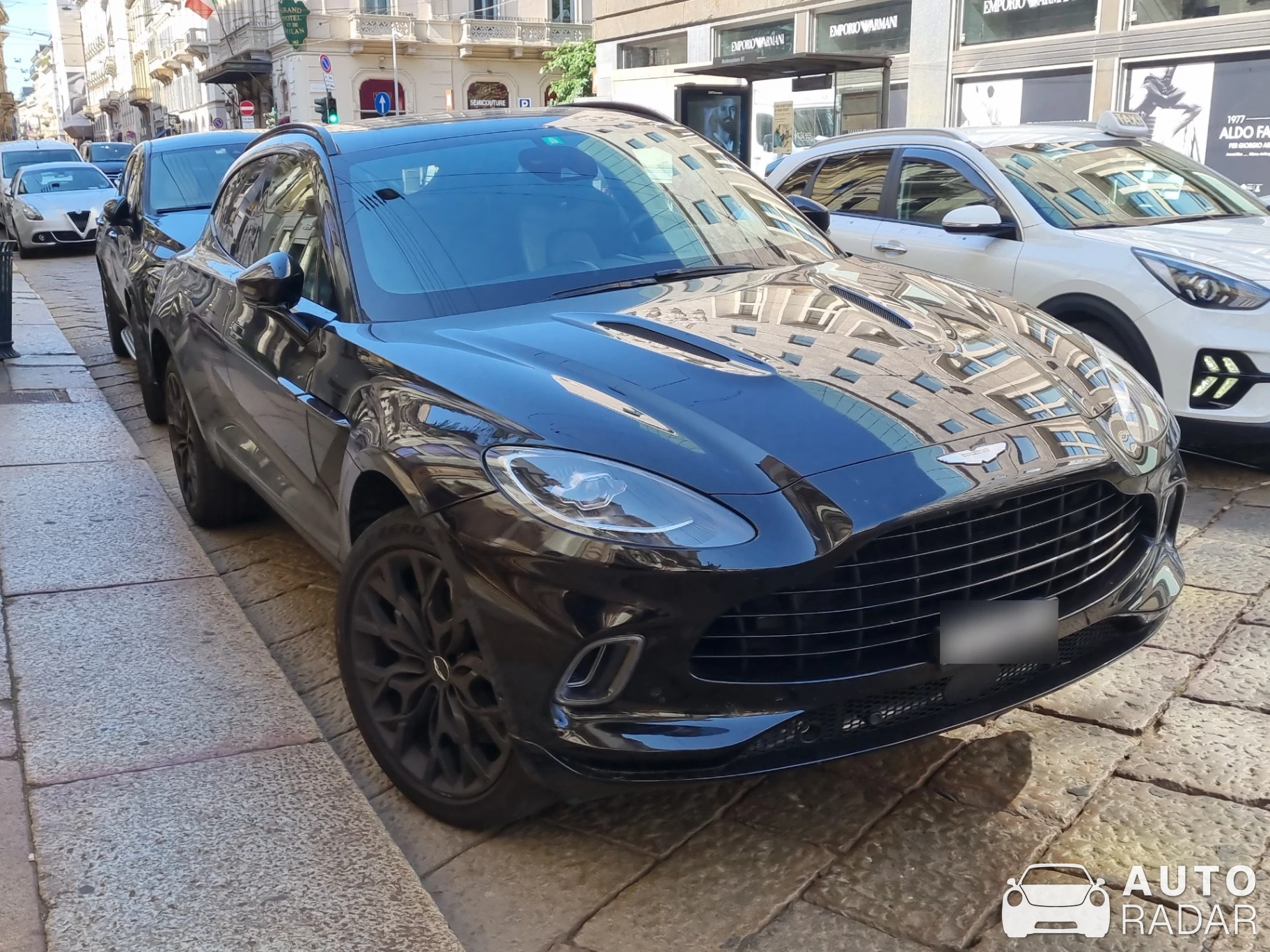 Aston Martin DBX spotted in Milano, Italy