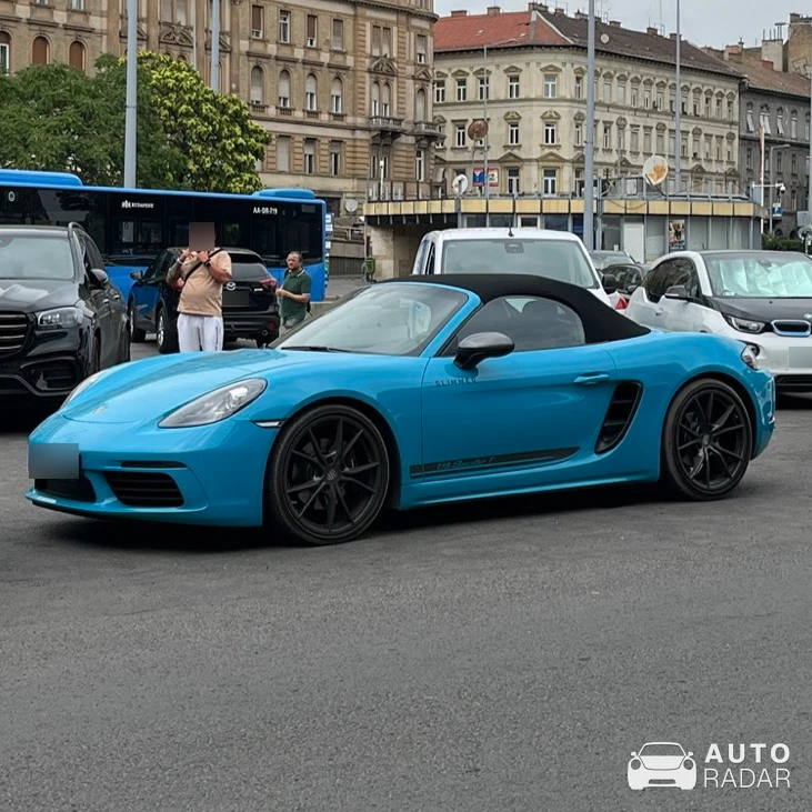 Porsche 718 Boxster T spotted in Budapest