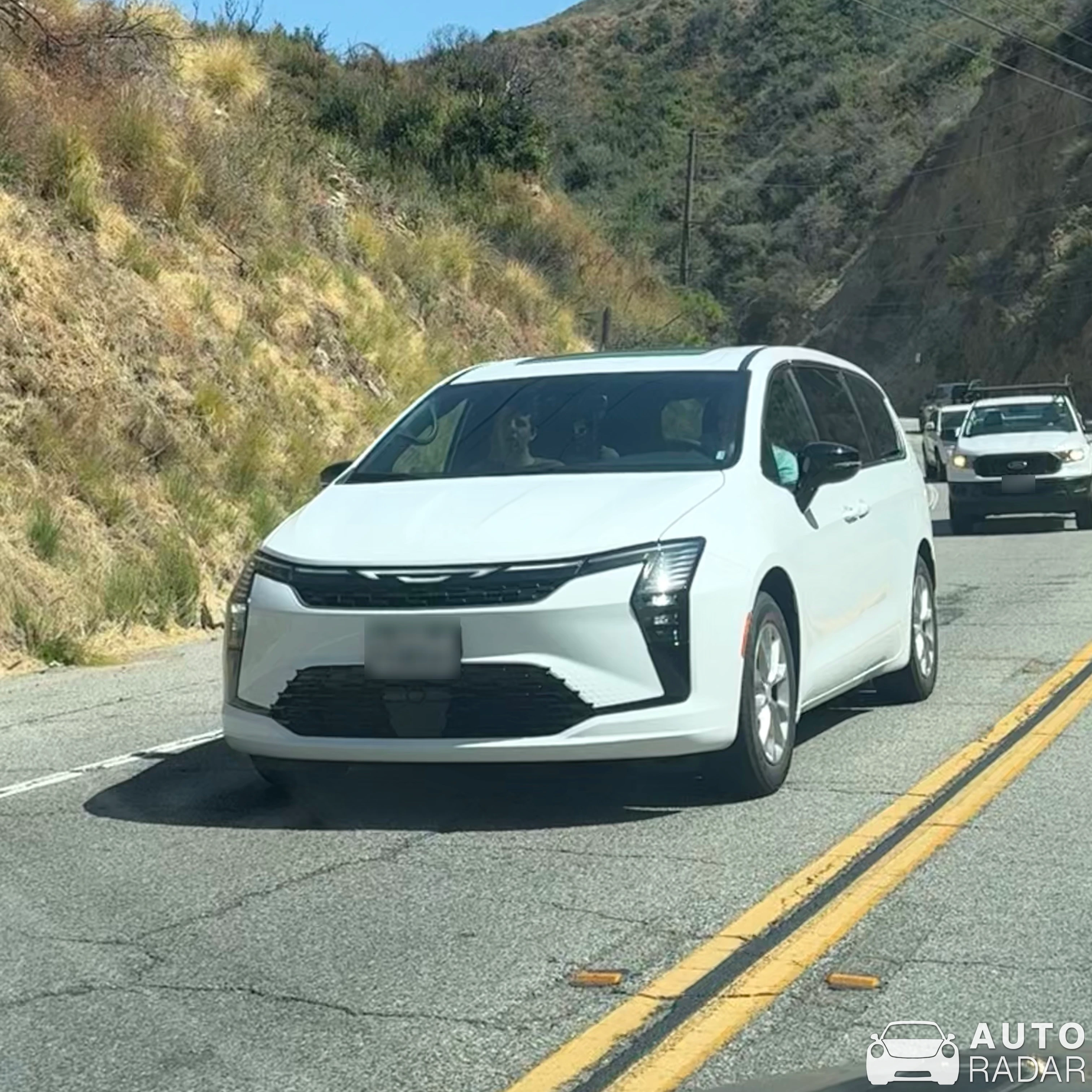 Chrysler Pacifica spotted in Malibu