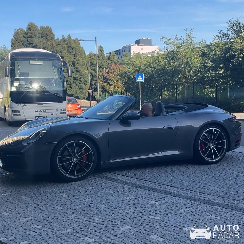Porsche 992 Carrera Cabriolet MkI spotted in Vila do Conde