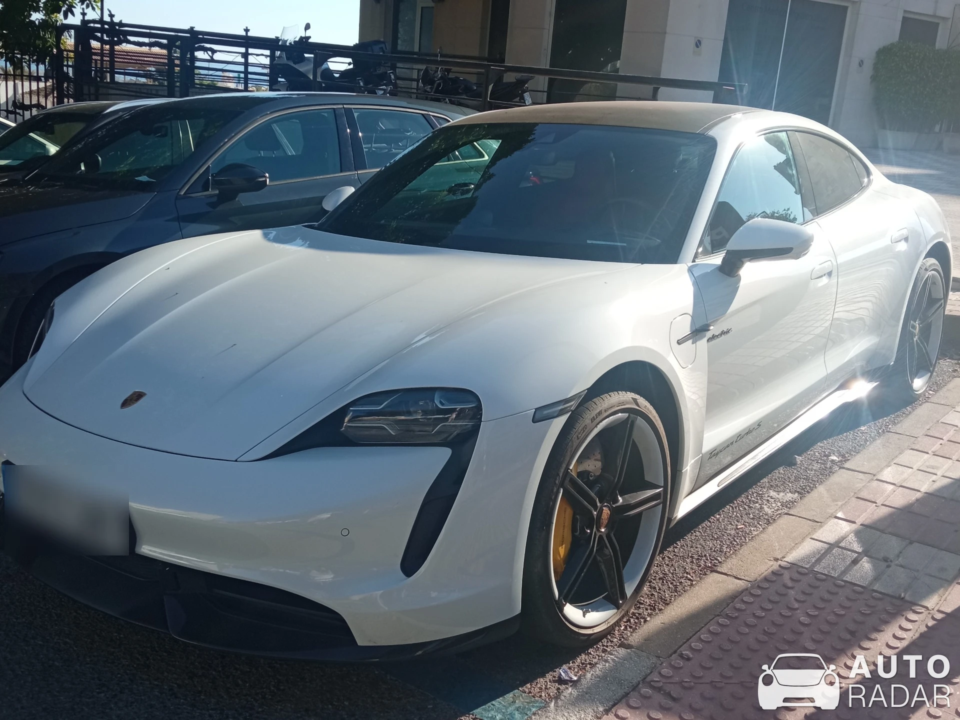 Porsche Taycan Turbo S spotted in Marbella, Spain