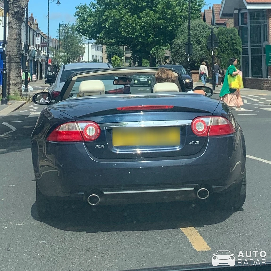 Jaguar XKR 4.2-S Convertible spotted in London