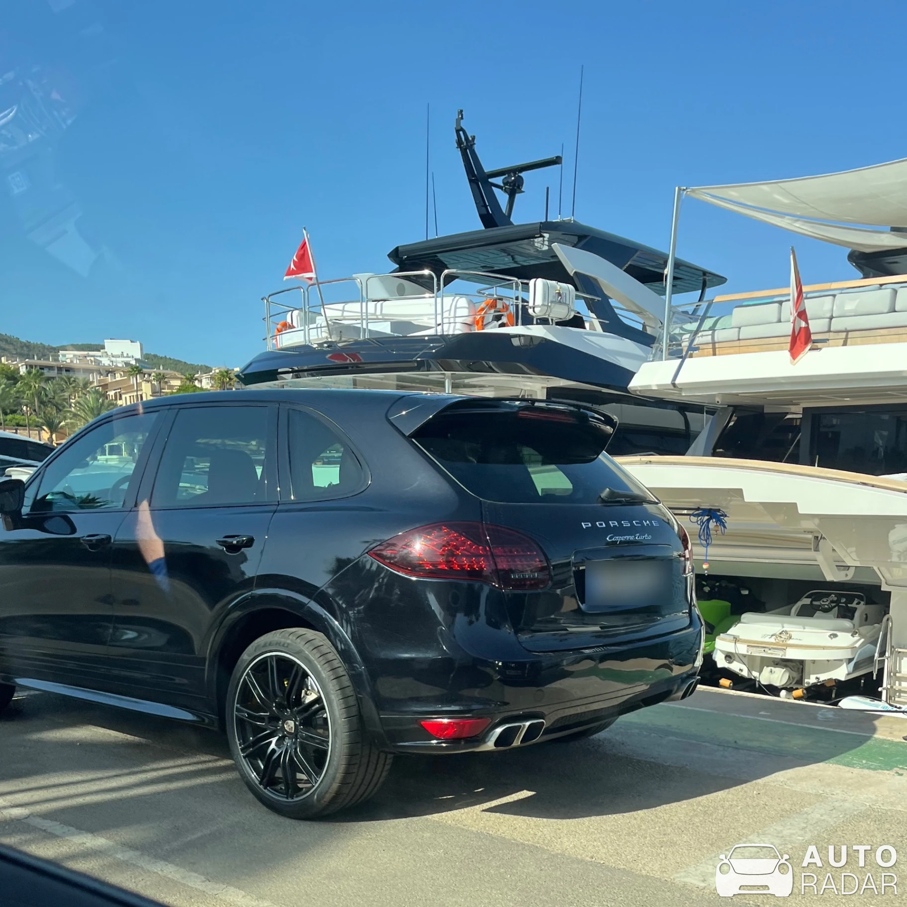 Porsche Cayenne Turbo spotted in Portals Nous, Spain