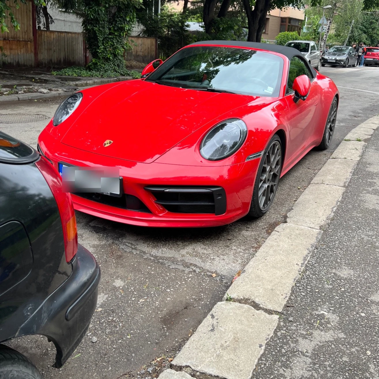 Porsche Taycan Turbo S spotted in София, България