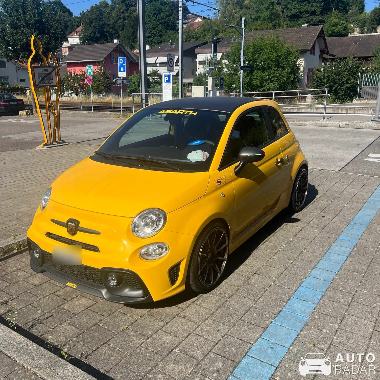 Abarth 695 Biposto spotted in Arlise, Schwyz