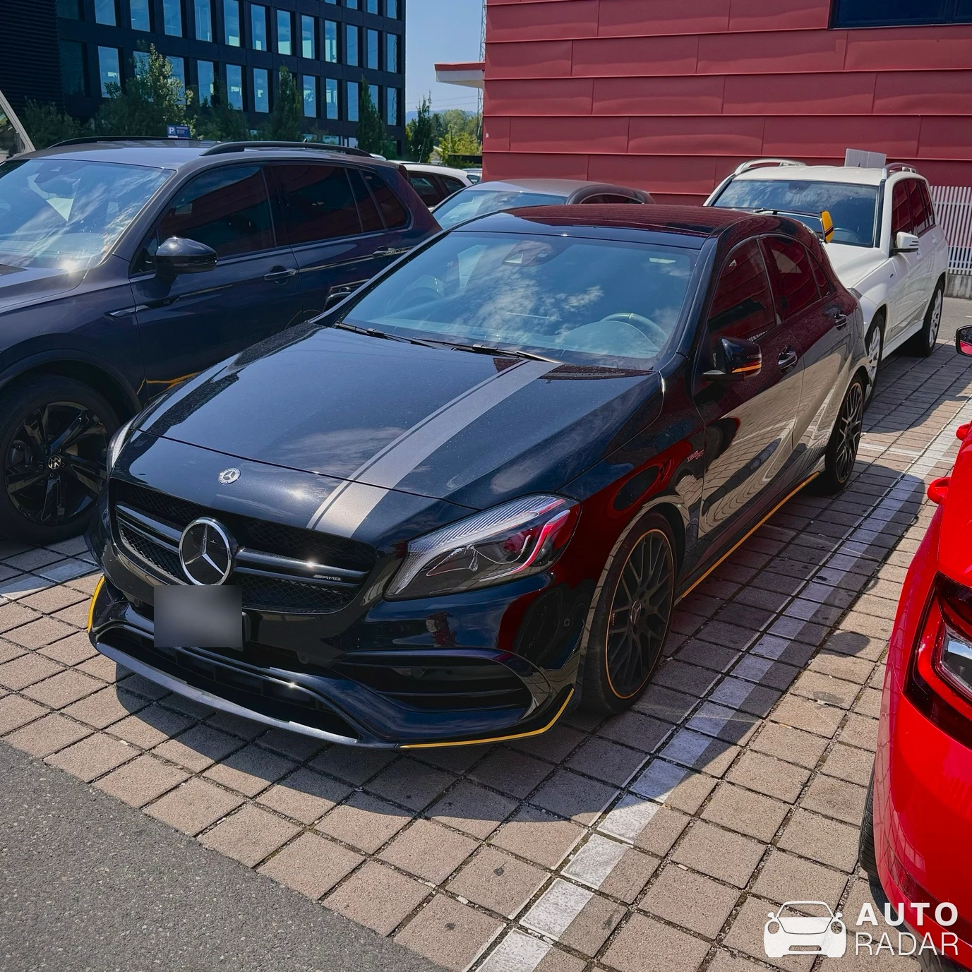 Mercedes-AMG A 45 W176 Yellow Night Edition spotted in Hohenems, Österreich
