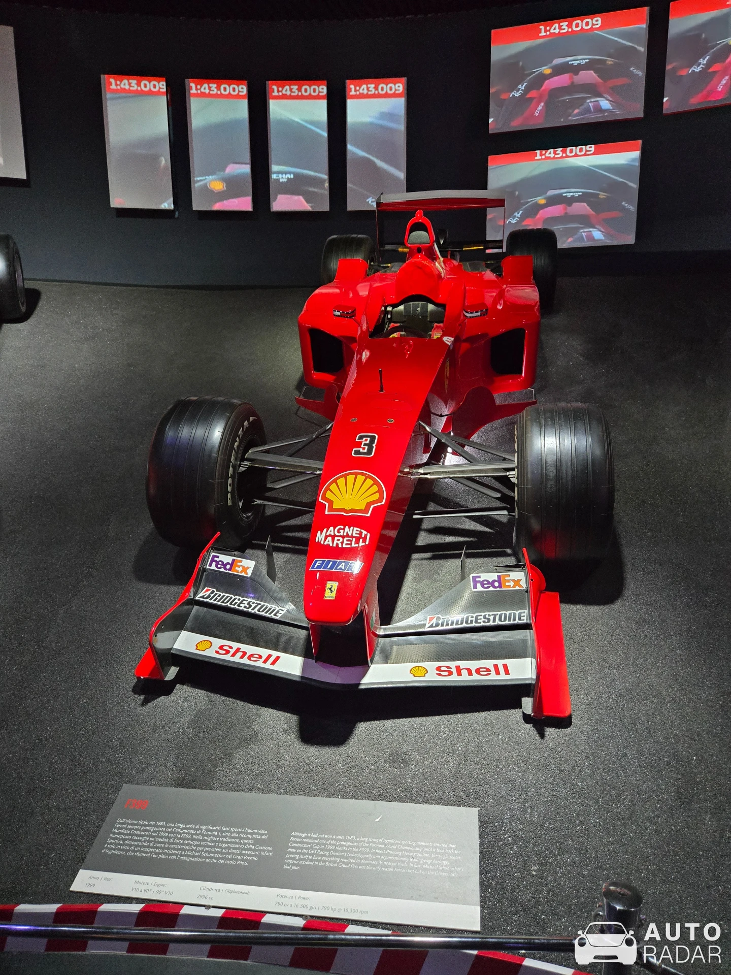 Ferrari F399 spotted in Maranello