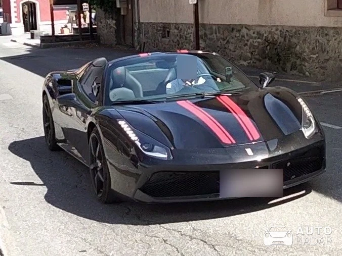 Ferrari 488 Pista Spider spotted in Valloire