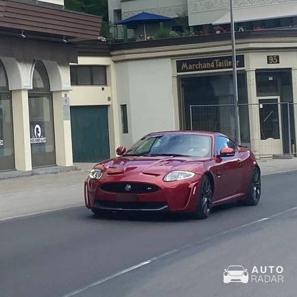 Jaguar XKR-S spotted in Davos Platz