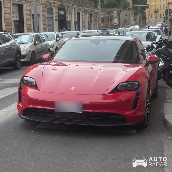 Porsche Taycan spotted in Monterotondo