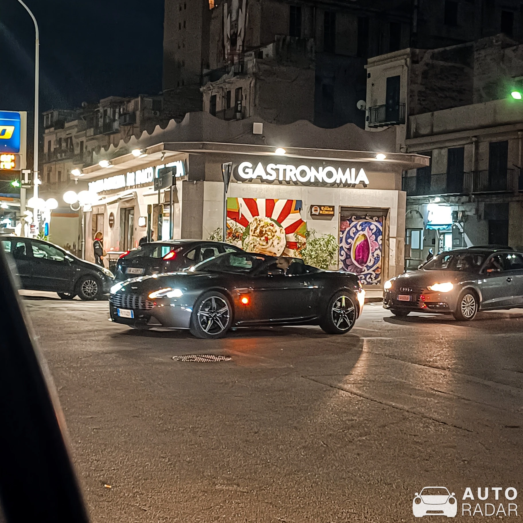 Aston Martin V8 Vantage Roadster spotted in Palermo, Italy